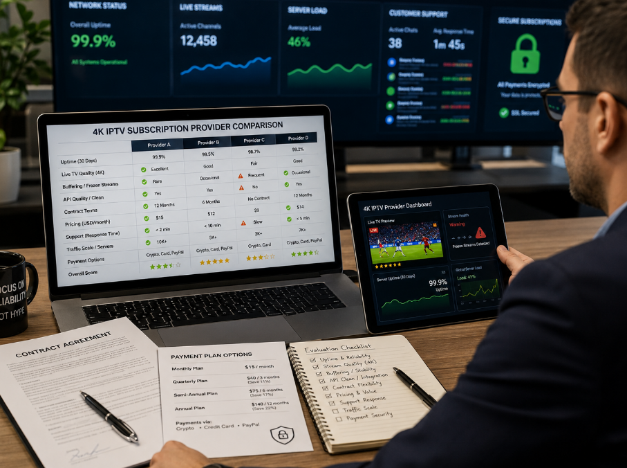 Best 4K IPTV Subscription Providers in 2026