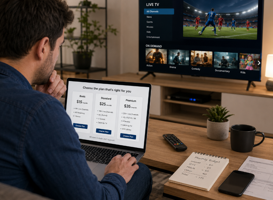 How much is IPTV per month?